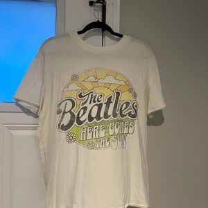 The Beatles Cream and Yellow Graphic Tee